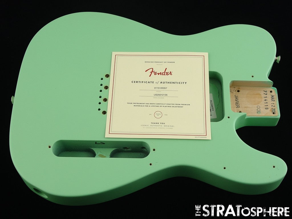Fender American Performer Humbucker Telecaster Tele BODY Satin Surf Green