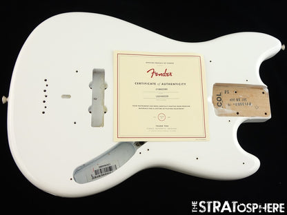 Fender American Performer Mustang Bass BODY, USA Parts Arctic White