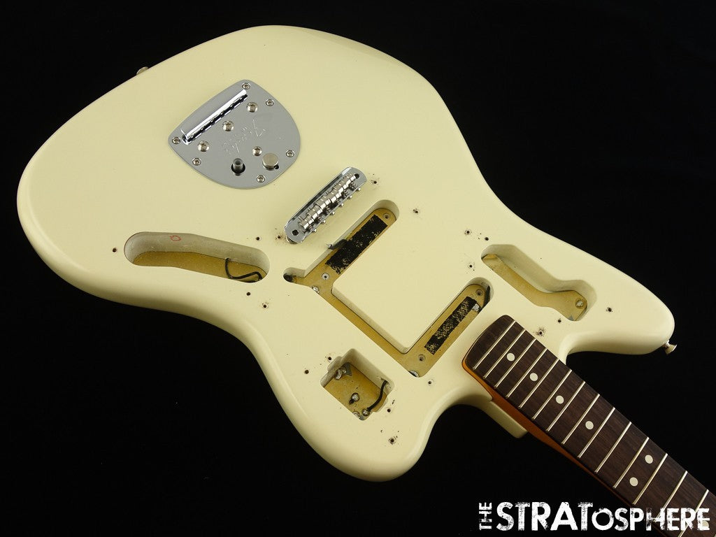 Fender American Johnny Marr Jaguar BODY & NECK & HARDWARE Nitro Rosewood White