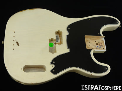 Fender Mike Dirnt Road Worn P Bass BODY & PICKGUARD Precision NITRO White Blonde
