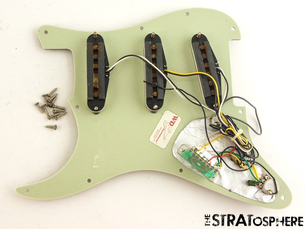 USED 2008 Fender American Strat Tex Mex LOADED PICKGUARD Guitar Parts Tortoise