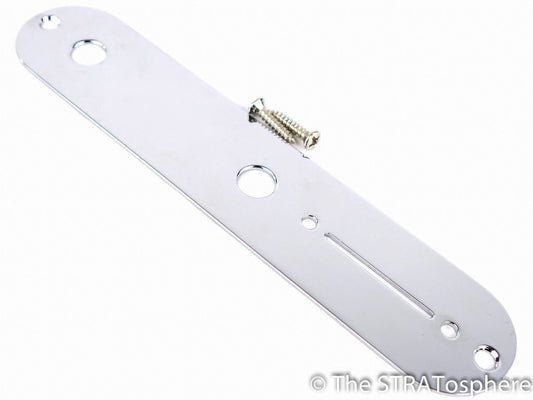 Fender Jimmy Page Telecaster Tele CONTROL PLATE Guitar Parts / Chrome
