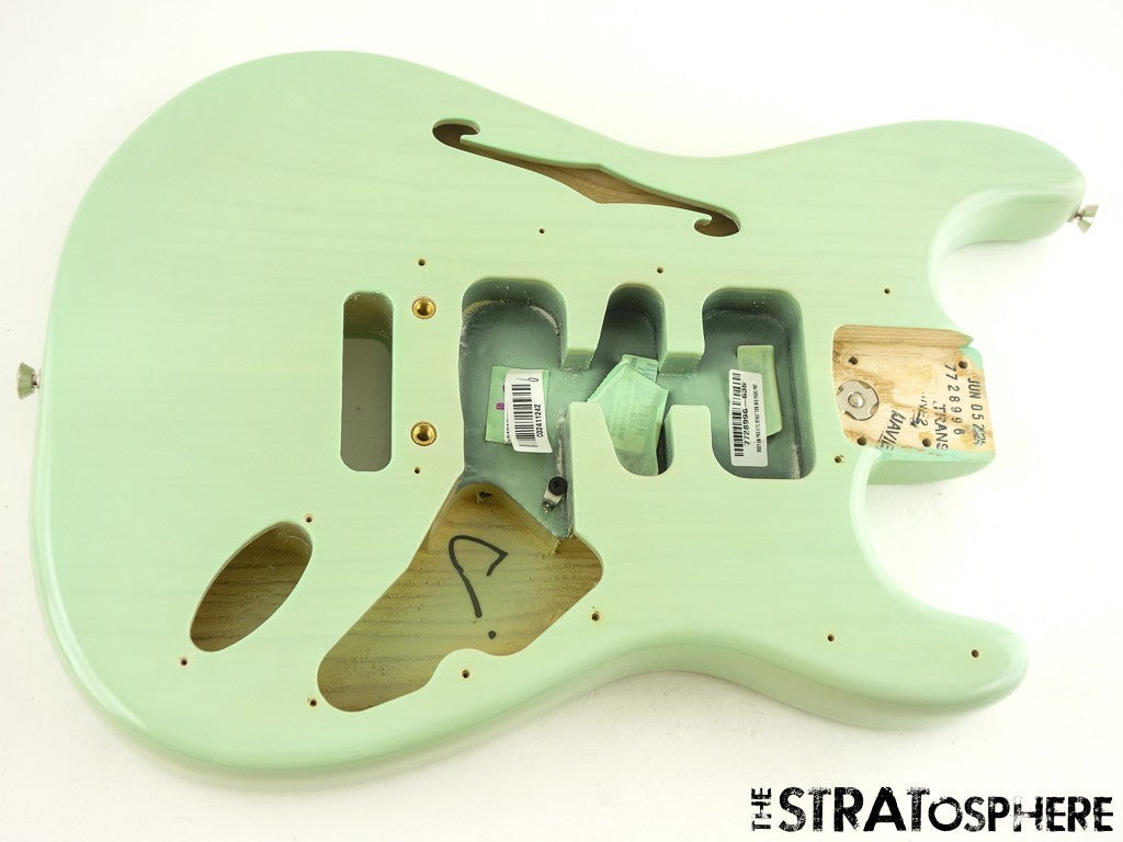 Fender FSR American Professional II Strat Thinline BODY Ash Trans Surf Green