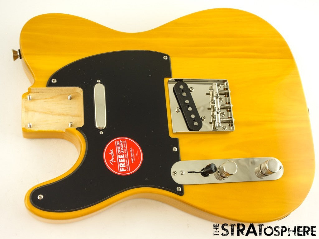 LEFTY Fender Squier 50s Telecaster Tele, LOADED BODY Guitar Butterscotch Blonde