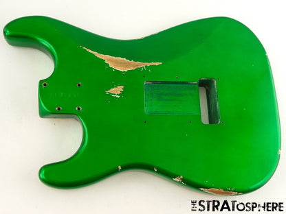 Fender USA Custom Shop Custom Strat Pro 2025 Relic BODY, Candy Apple Green