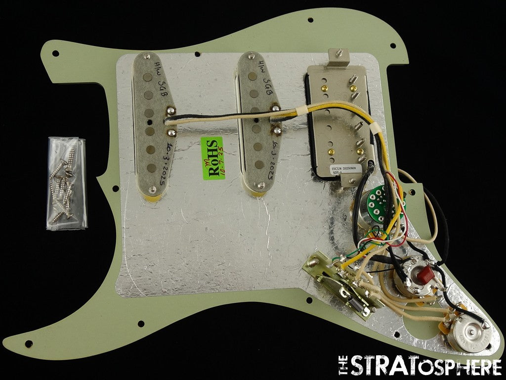 Fender Custom Shop W25 Custom Deluxe HB S-1 Strat HSS, LOADED PICKGUARD, SGB