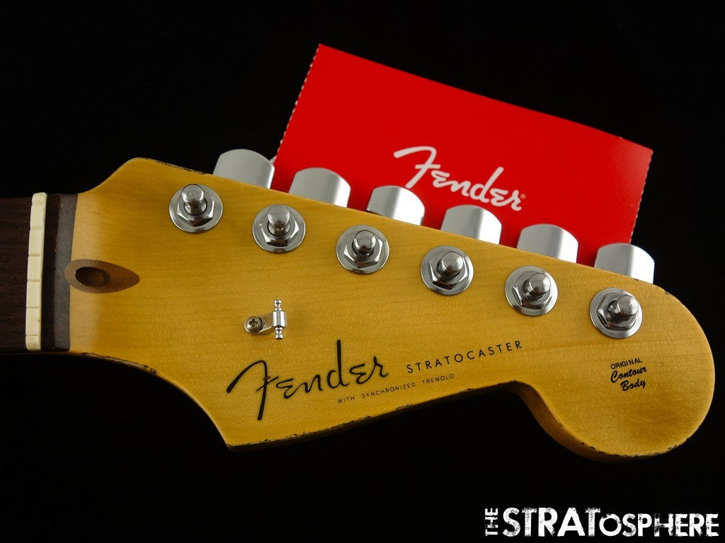 USA Fender Custom Shop W25 Custom Deluxe Relic HB S-1 Strat NECK w/ CC TUNERS