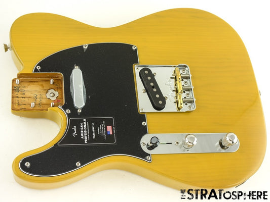 LEFTY Fender American Professional II Tele LOADED BODY Butterscotch Blonde