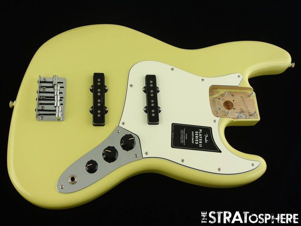 Fender Player II Jazz Bass LOADED BODY, Bass Guitar Alnico 5 Hialeah Yellow