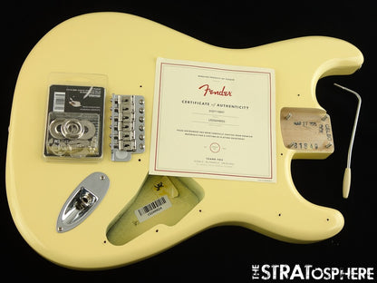 American Fender MALMSTEEN Strat BODY W/ HARDWARE Stratocaster, Vintage White
