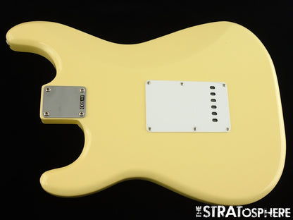 American Fender MALMSTEEN Strat BODY W/ HARDWARE Stratocaster, Vintage White