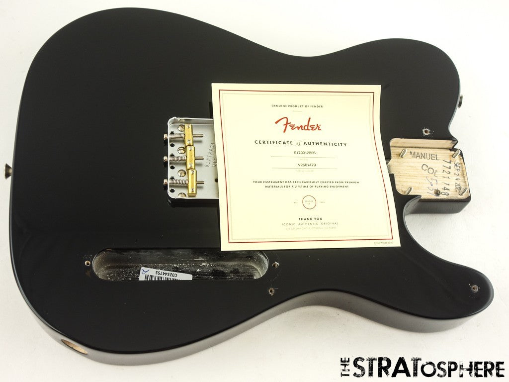 Fender AV II American Vintage 1951 Tele BODY + HARDWARE Ash Black