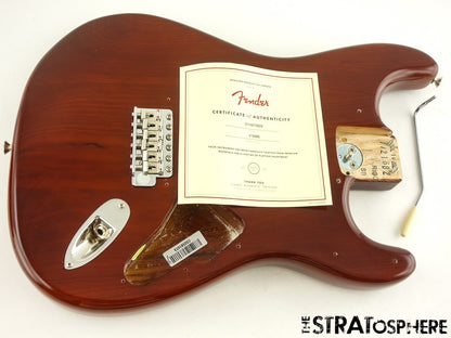 Fender AV II American Vintage 1973 Strat BODY + HARDWARE 73 Ash Mocha