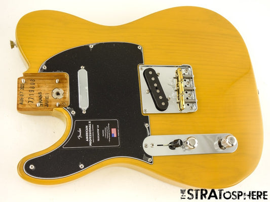LEFTY Fender American Professional II Tele LOADED BODY Butterscotch Blonde