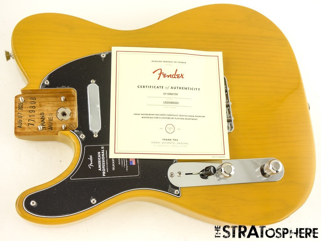 LEFTY Fender American Professional II Tele LOADED BODY Butterscotch Blonde