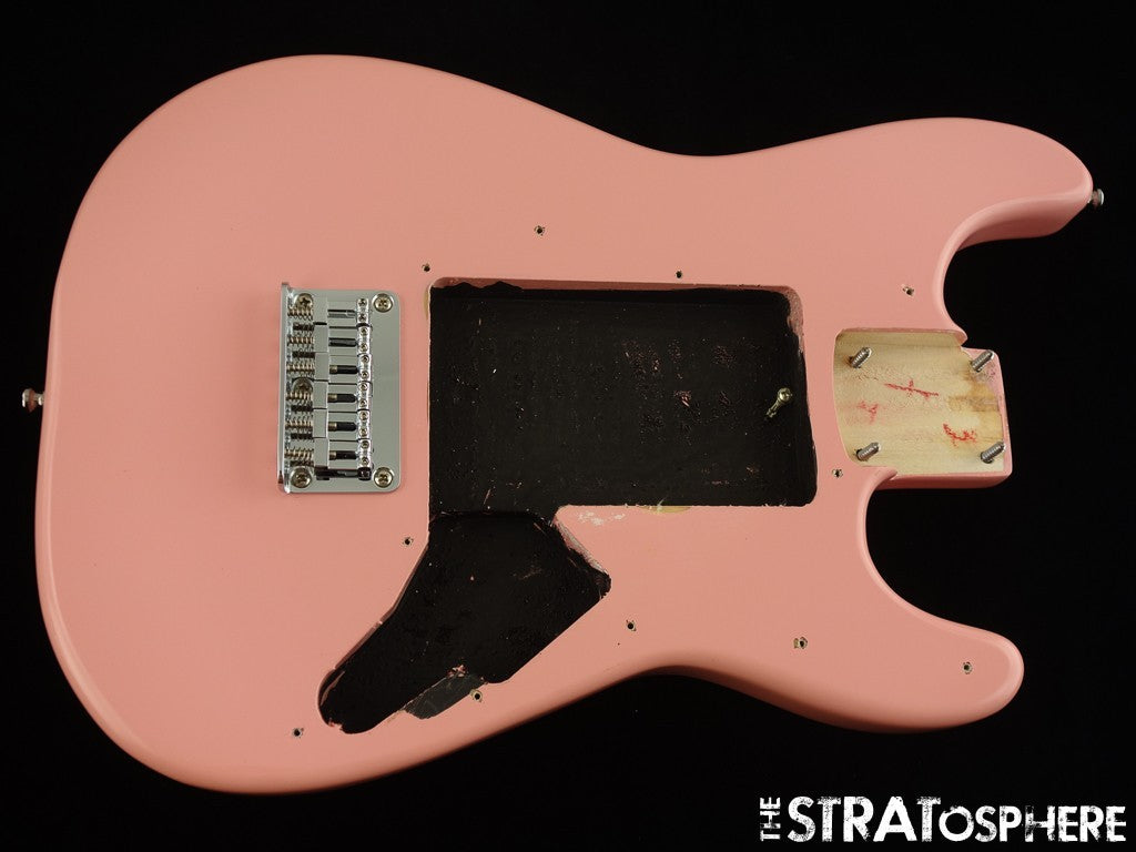 Fender Squier Mini Series Strat MINI HT BODY + HARDWARE Stratocaster Shell Pink