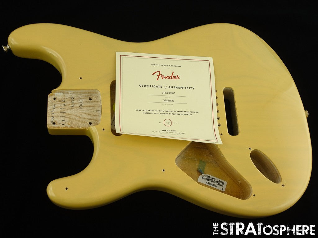 LEFTY Fender AV II American Vintage 1957 Strat BODY ASH Vintage Blonde