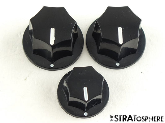 Fender Squier Affinity J Jazz Bass V 5 String GUITAR KNOBS Black.
