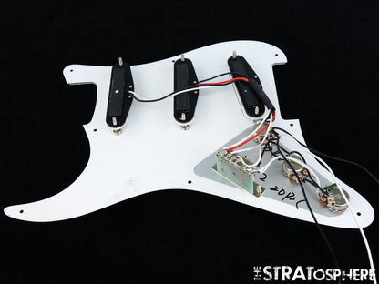 *NEW Wilkinson WOVS LOADED PICKGUARD for Fender Strat White 3 Ply 8 Hole