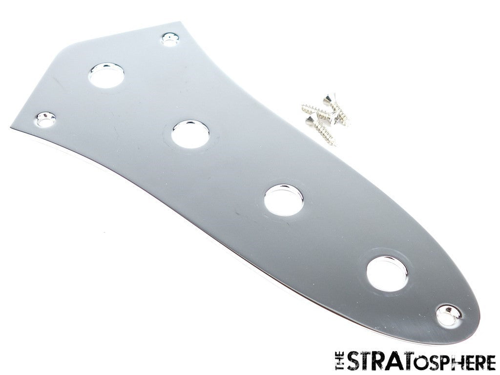 Fender American Performer J Jazz Bass CONTROL PLATE Part, Chrome!!