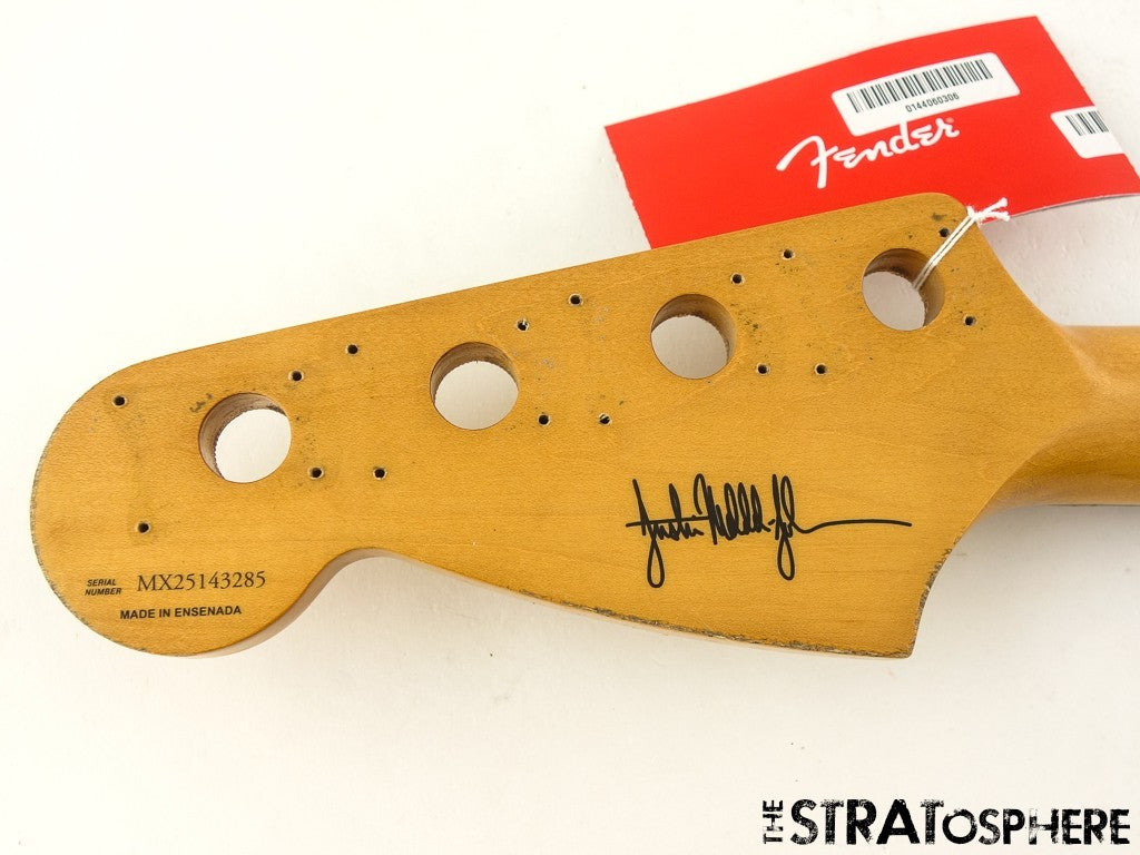 Fender JMJ Mustang Bass Series BODY & NECK Alder Road Worn Nitro Black