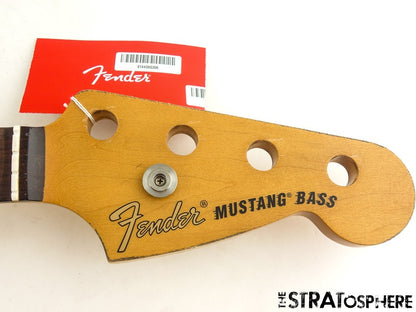 Fender JMJ Mustang Bass Series BODY & NECK Alder Road Worn Nitro Black