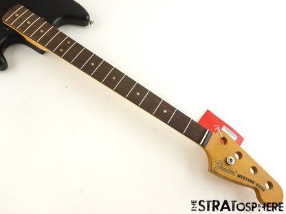 Fender JMJ Mustang Bass Series BODY & NECK Alder Road Worn Nitro Black