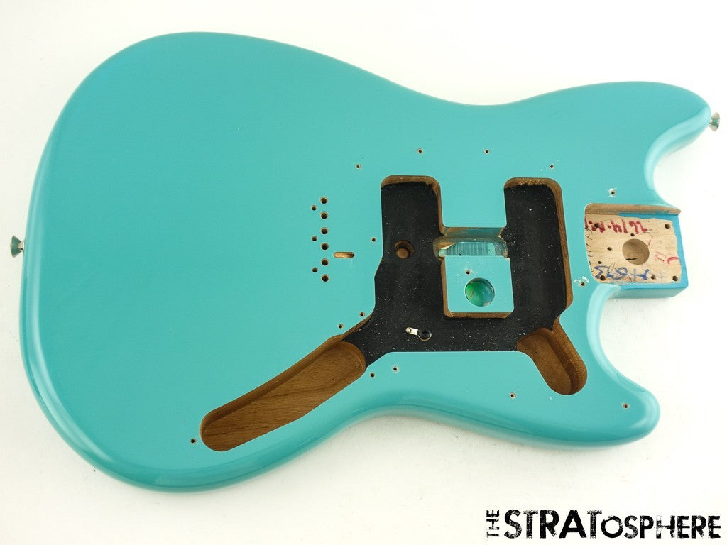 Fender Player II Mustang Series BODY Guitar Parts, Alder Offset Aquatone Blue!