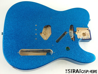 Fender J Mascis Tele BODY, Telecaster Guitar Sparkle Bottle Rocket Blue Flake