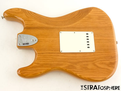 Fender AV II American Vintage 1973 Strat BODY + HARDWARE 73 Ash Aged Natural