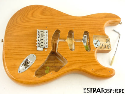 Fender AV II American Vintage 1973 Strat BODY + HARDWARE 73 Ash Aged Natural