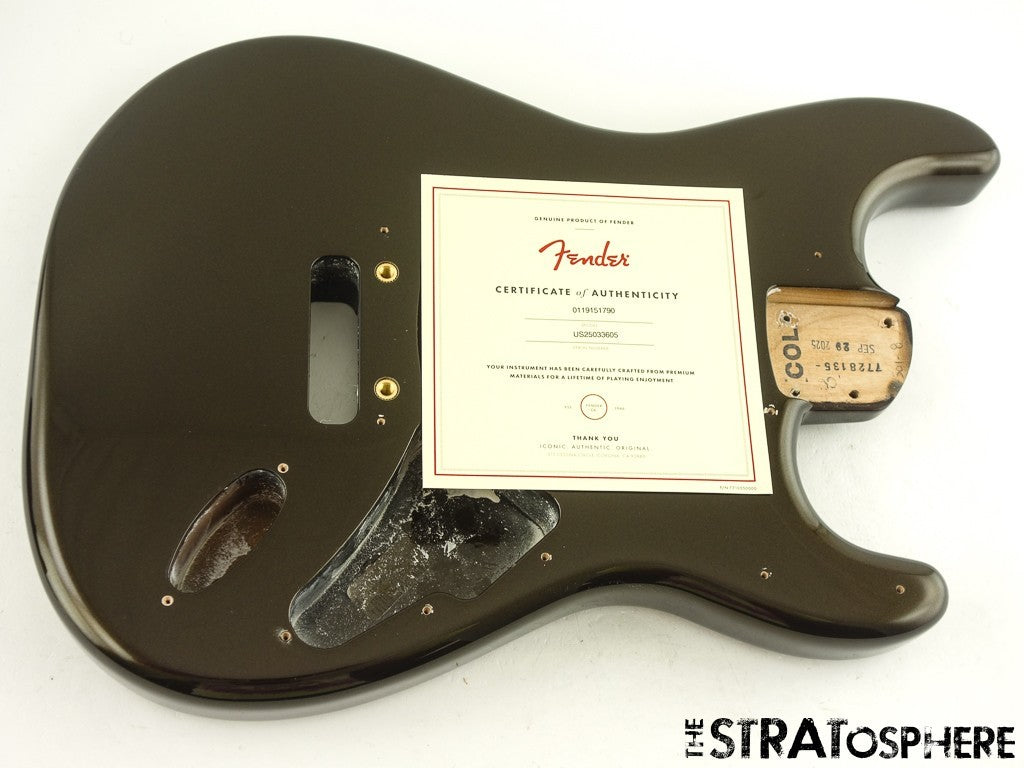 Fender American Ultra II Stratocaster Strat BODY, USA Guitar Alder Texas Tea