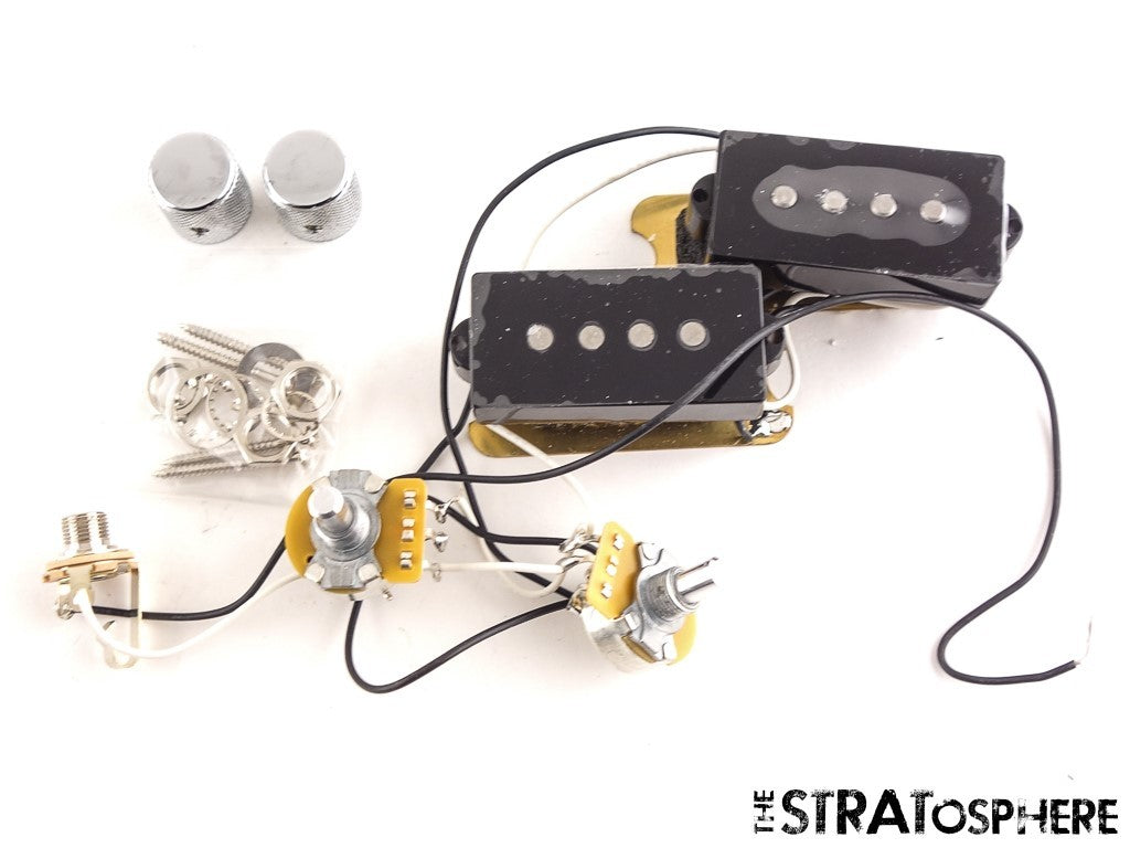 LEFTY Fender American Professional II Precision Bass PICKUPS POTS KNOBS + Jack