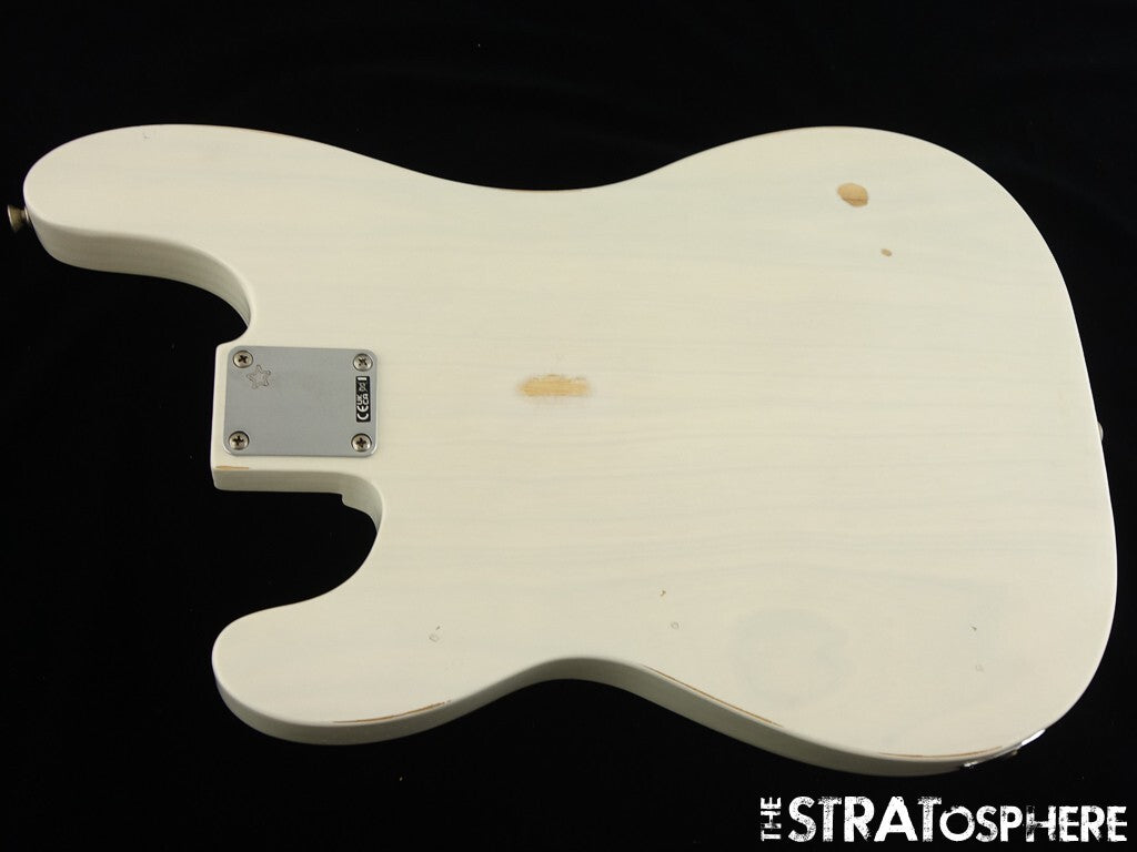 Fender Mike Dirnt Road Worn P Bass LOADED BODY Precision NITRO White Blonde.