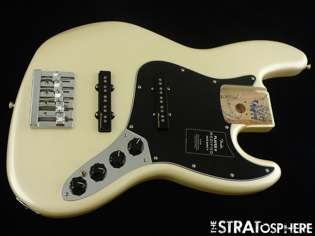 Fender Player II Modified Active Jazz J Bass V 5 LOADED BODY Olympic Pearl