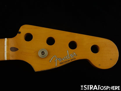 FOR REPAIR 2019 Fender 50s Road Worn Precision P BASS NECK Parts Maple