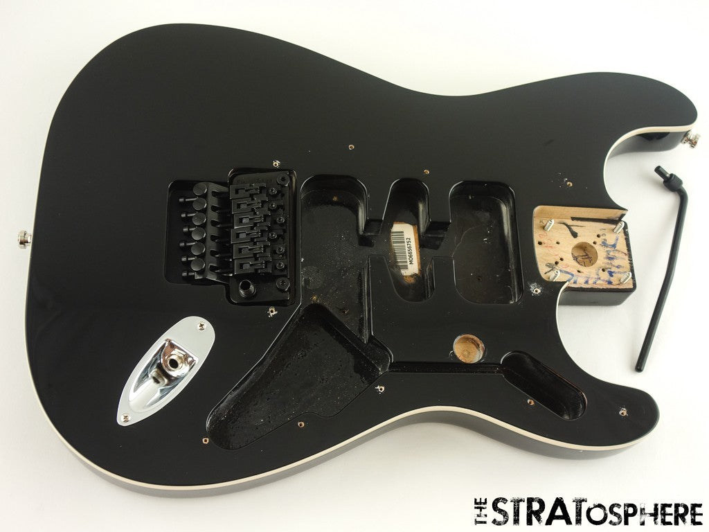 Fender Tom Morello Strat BODY + HARDWARE, Floyd Rose Bound Black $20 OFF