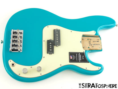 Fender American Professional II Precision Bass V 5 LOADED BODY, Miami Blue