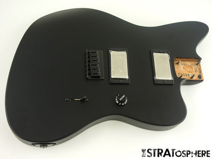 USA Fender JIM ROOT Jazzmaster Mahogany HH LOADED BODY, American EMG Flat Black