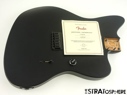 USA Fender JIM ROOT Jazzmaster Mahogany HH LOADED BODY, American EMG Flat Black