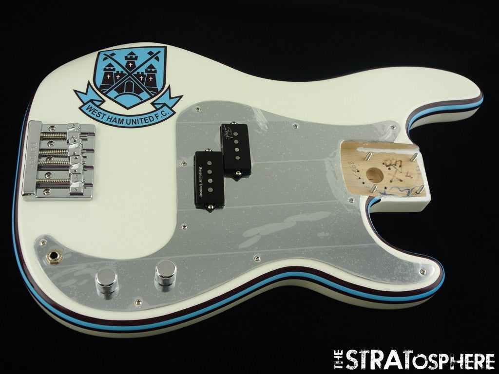 Fender Steve Harris Precision P LOADED BODY, Bass Pinstripe, Olympic White