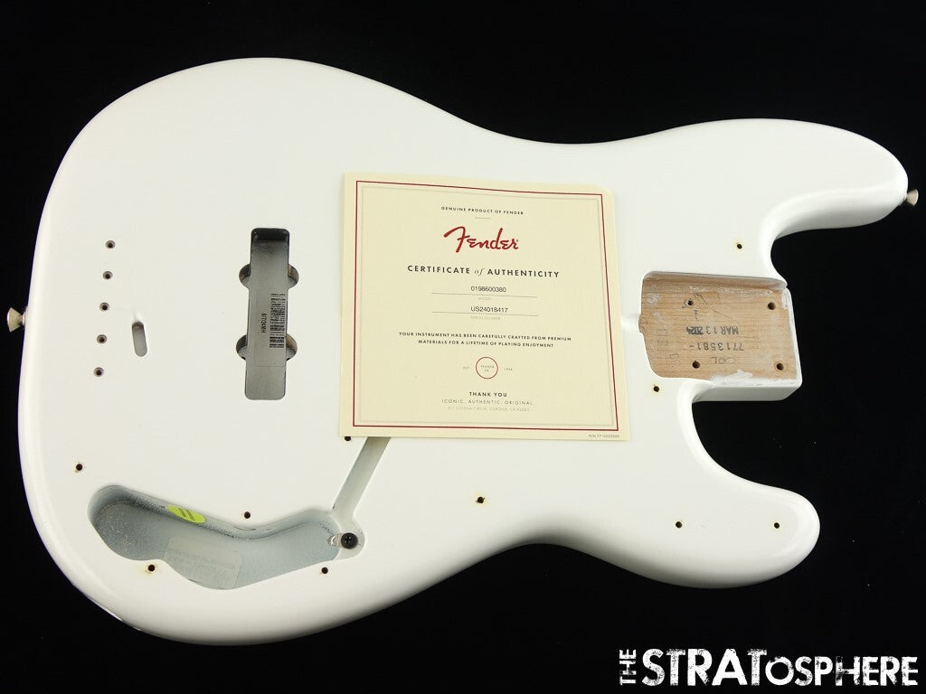 Fender American Performer Precision P Bass BODY, USA Arctic White.