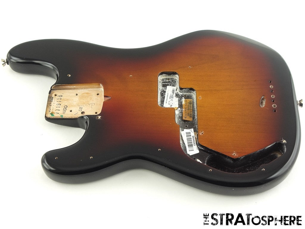 LEFTY Fender American Professional II Precision P Bass BODY USA Sunburst 3TS