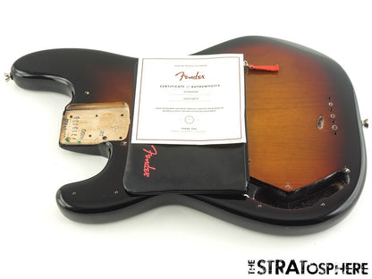 LEFTY Fender American Professional II Precision P Bass BODY USA Sunburst 3TS