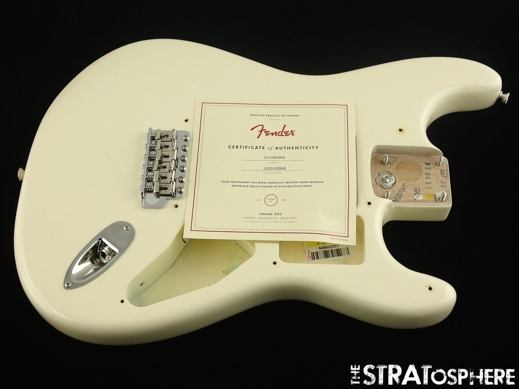 American Fender CLAPTON Strat BODY & HARDWARE USA Stratocaster Olympic White