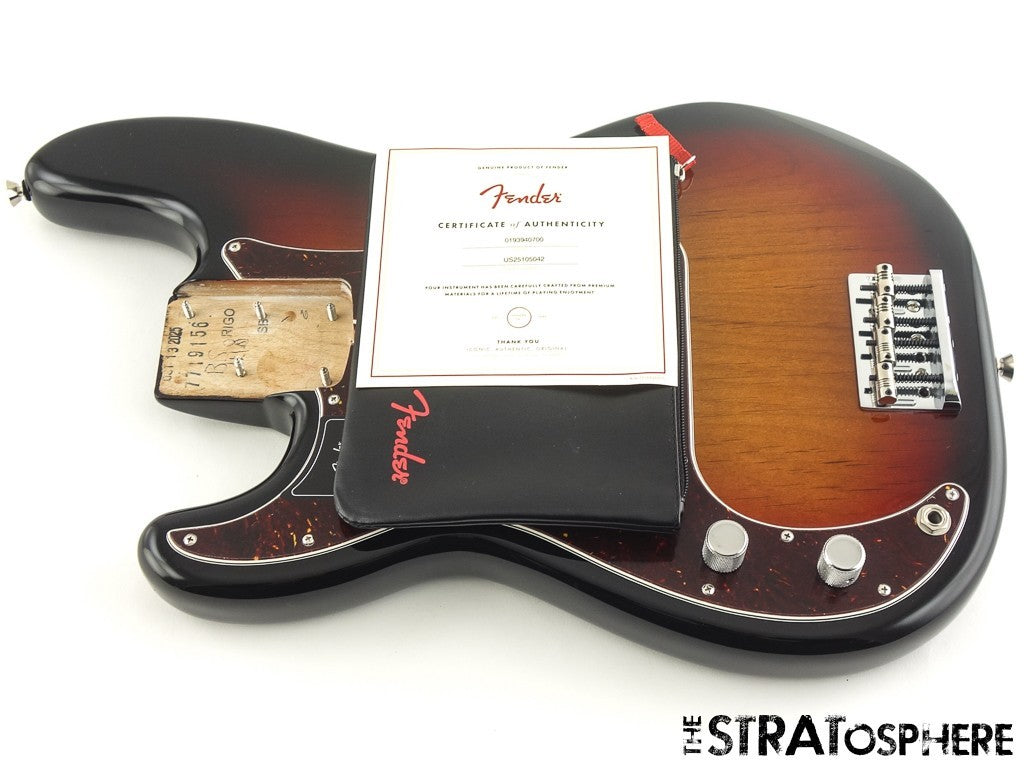 LEFTY Fender American Professional II Precision Bass LOADED BODY Sunburst