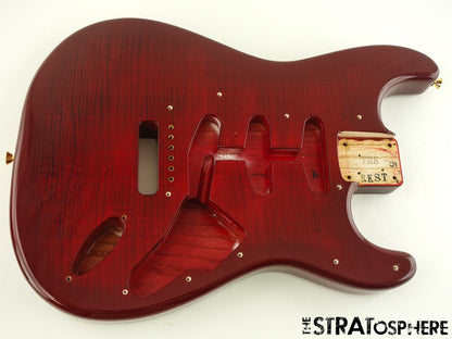 Fender Richie Kotzen Strat BODY Ash Flame Maple Top Red Burst.