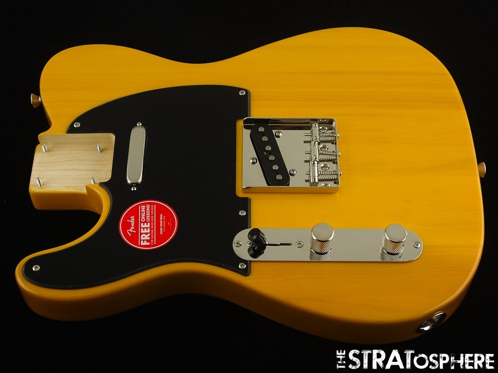 LEFTY Fender Squier 50s Telecaster Tele, LOADED BODY Butterscotch Blonde