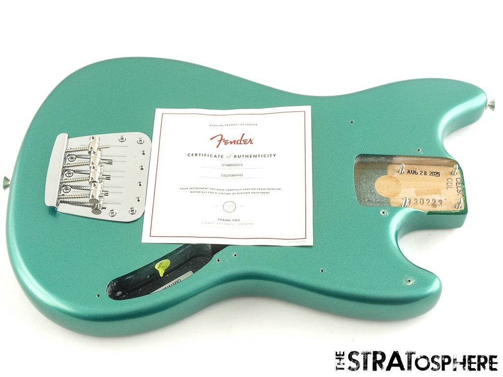 Fender American Professional Classic Mustang Bass BODY + HARDWARE Sherwood Green