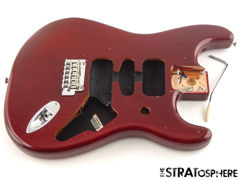 Fender Player II Series Strat BODY +HARDWARE Chambered Mahogany TCB Cherry Burst